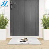 Welcome Mat | Three Stacked Farm Animals by Amy Peterson Art Studio