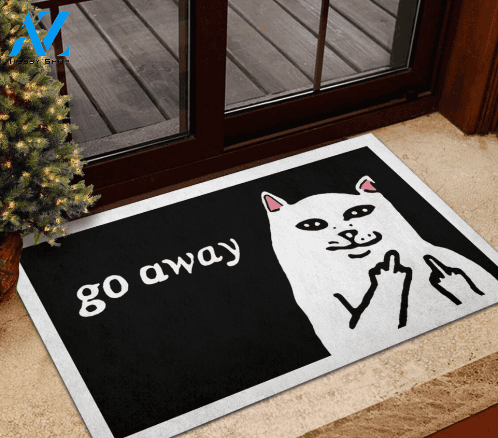 Front Funny Doormat - Welcome Mats Go Away Cat Doormat Gift For Family And Friend Doormats Inhouse Doormats Home Decor Housewarming Gift
