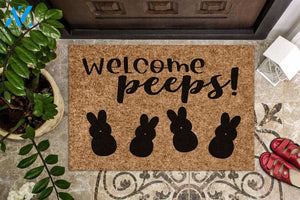Welcome Peeps! Easter Day Doormat | Welcome Mat | House Warming Gift