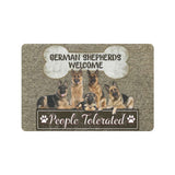 Welcome People Tolerated German Shepherd Dogs Lover Doormat Welcome Mat