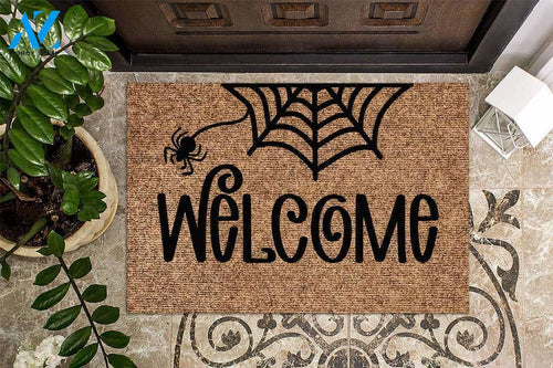 Welcome Spiderweb Halloween Doormat | Welcome Mat | House Warming Gift