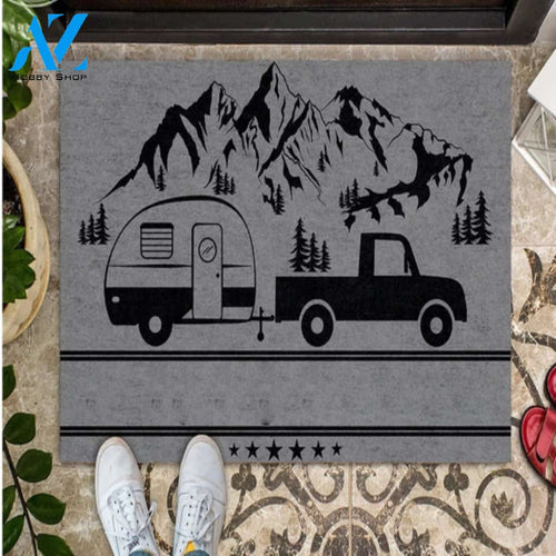 Welcome To Camping Doormat Welcome Mat House Warming Gift Home Decor Funny Doormat Gift Idea