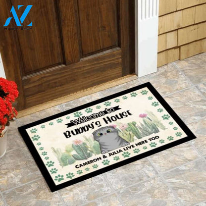 Welcome To Cat House - Personalized Doormat