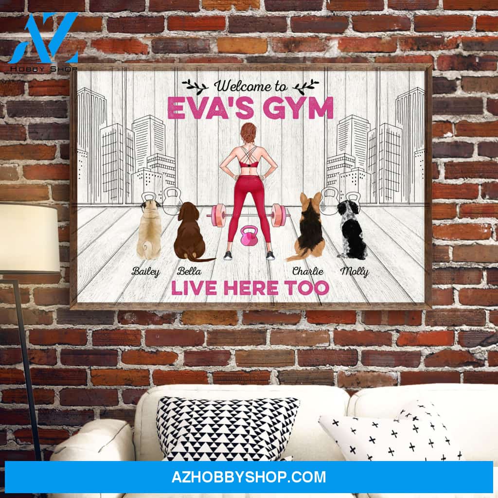 Welcome To Gym - Personalized Poster/Canvas- Gift For Gymer - Fitness Lady