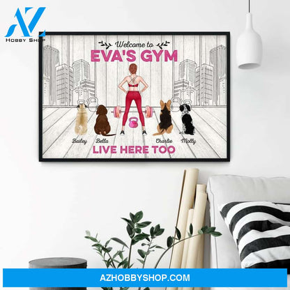 Welcome To Gym - Personalized Poster/Canvas- Gift For Gymer - Fitness Lady