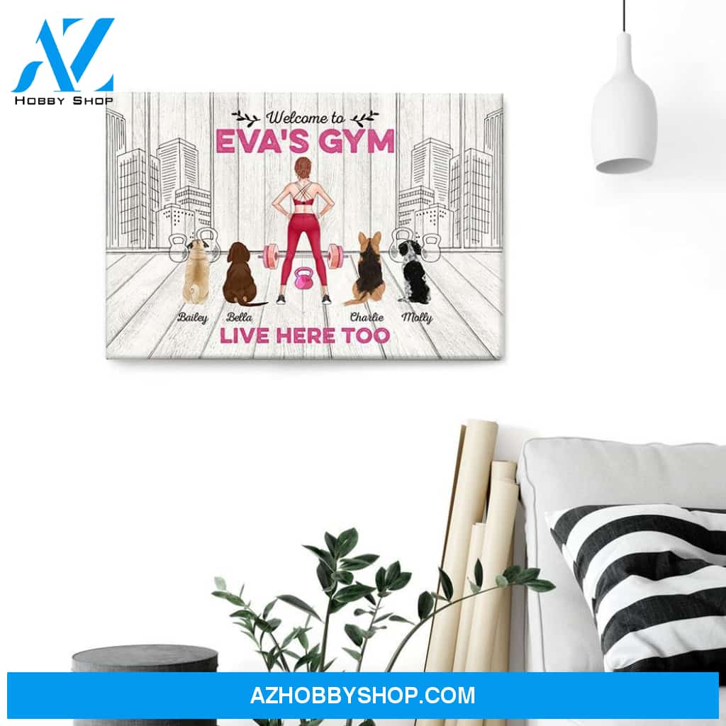Welcome To Gym - Personalized Poster/Canvas- Gift For Gymer - Fitness Lady