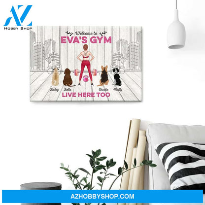 Welcome To Gym - Personalized Poster/Canvas- Gift For Gymer - Fitness Lady
