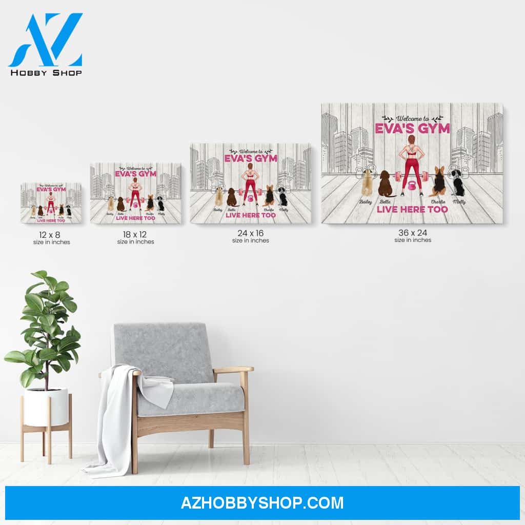Welcome To Gym - Personalized Poster/Canvas- Gift For Gymer - Fitness Lady