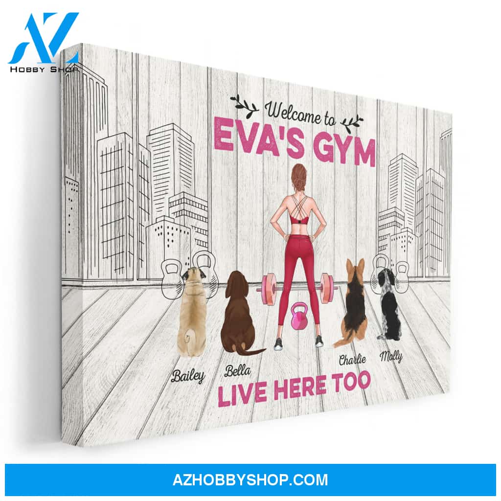 Welcome To Gym - Personalized Poster/Canvas- Gift For Gymer - Fitness Lady
