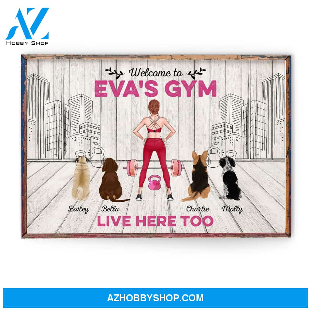 Welcome To Gym - Personalized Poster/Canvas- Gift For Gymer - Fitness Lady