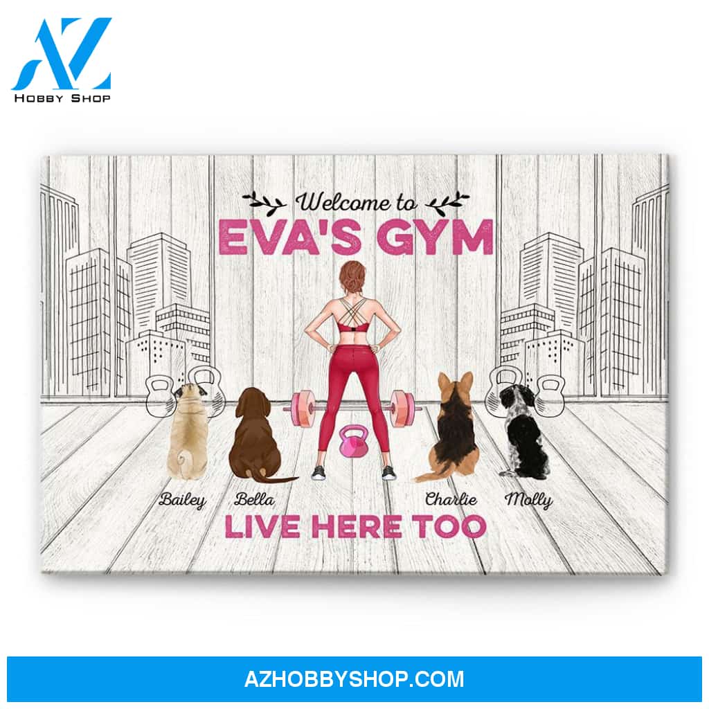 Welcome To Gym - Personalized Poster/Canvas- Gift For Gymer - Fitness Lady