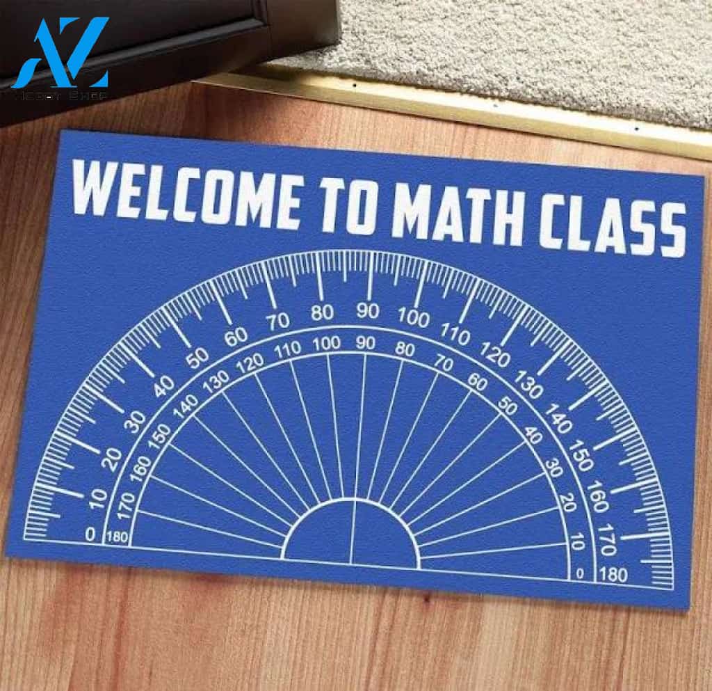 Welcome To Math Class Doormat Welcome Mat Housewarming Gift Home Decor Funny Doormat Gift Idea For Classroom Gift For Teacher