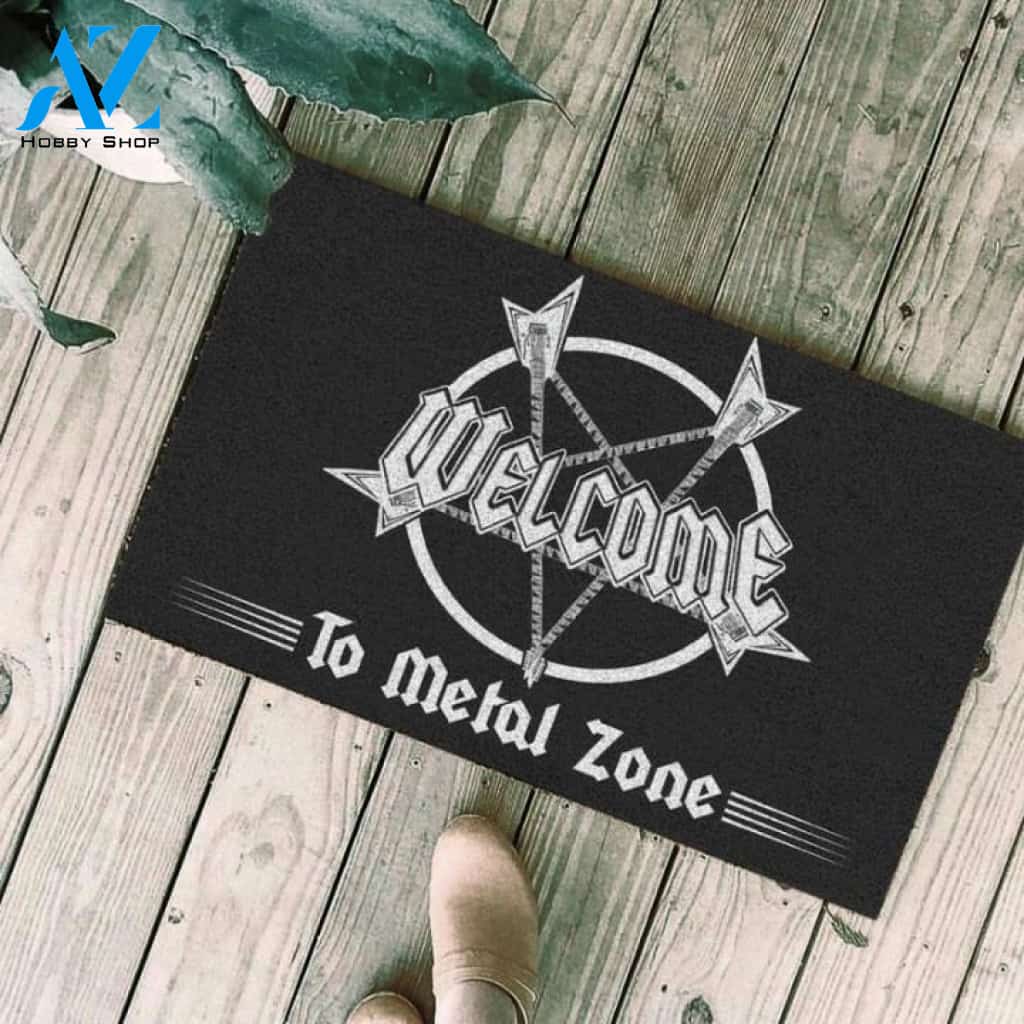 Welcome to metal zone Satan Doormat | Welcome Mat | House Warming Gift