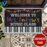 Welcome To Music Class Personalized All Over Printing Doormat | Welcome Mat | House Warming Gift