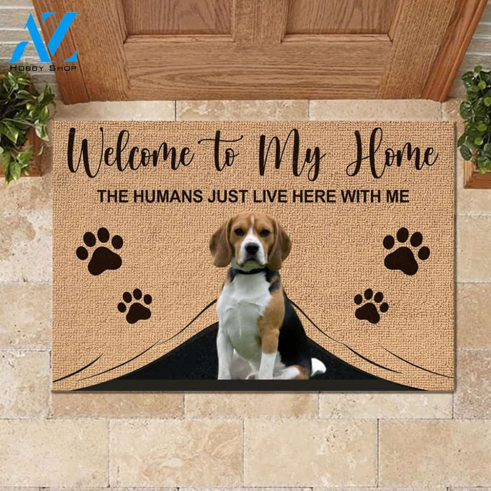 Welcome To My Home Funny Beagle 1 Mat | Welcome Mat | House Warming Gift
