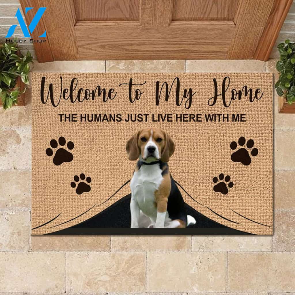 Welcome To My Home Funny Beagle 1 Mat | Welcome Mat | House Warming Gift