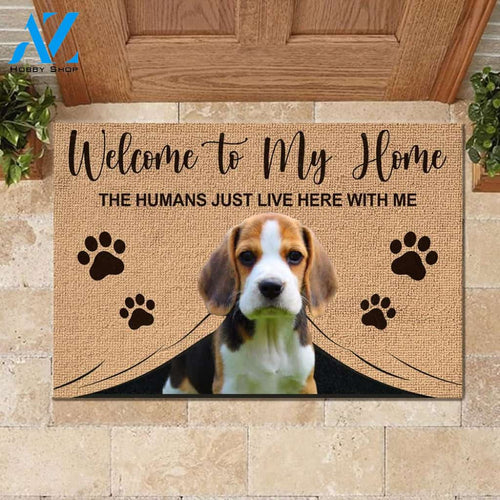 Welcome To My Home Funny Beagle Mat | Welcome Mat | House Warming Gift