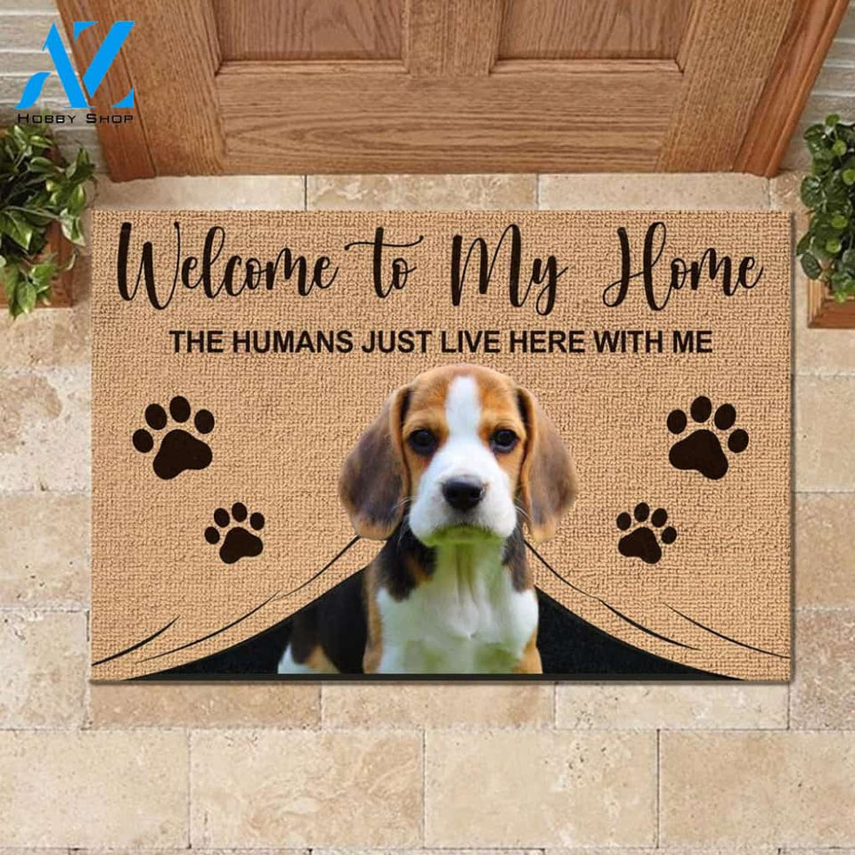 Welcome To My Home Funny Beagle Mat | Welcome Mat | House Warming Gift