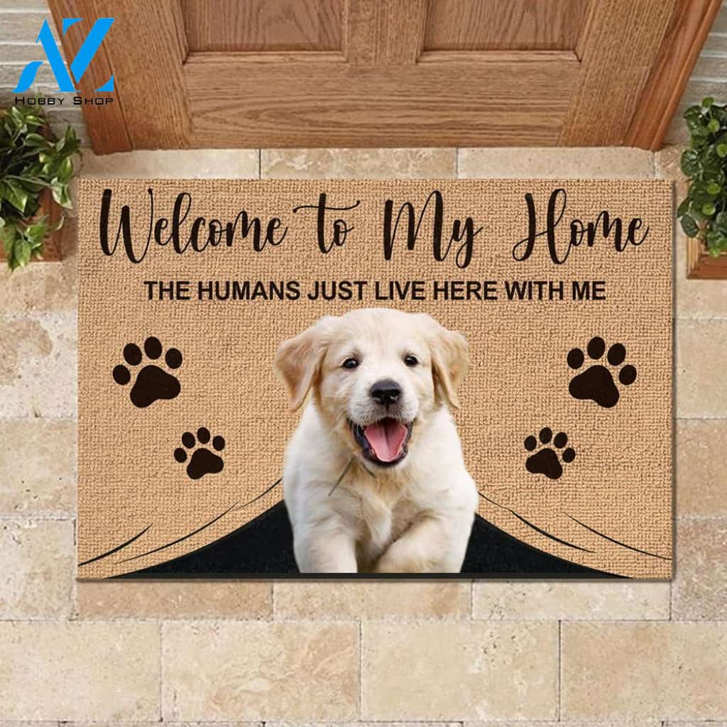 Welcome To My Home Funny Labrador Retriever Mat | Welcome Mat | House Warming Gift