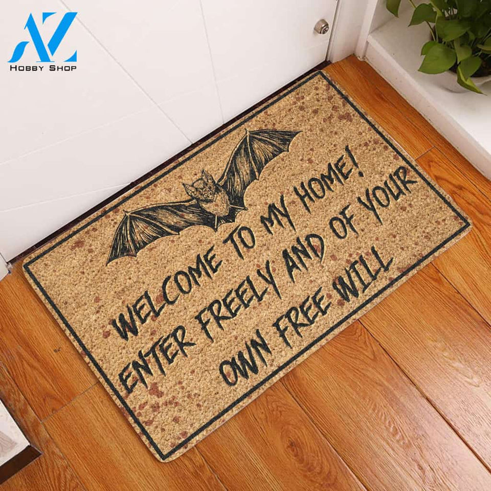 Welcome To My Home Coir Pattern All Over Printing Doormat | Welcome Mat | House Warming Gift