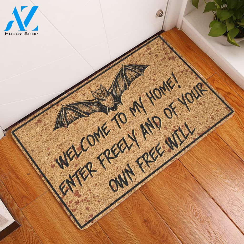 Welcome To My Home Coir Pattern All Over Printing Doormat | Welcome Mat | House Warming Gift
