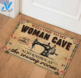 Welcome To My Woman Cave Doormat | Welcome Mat | House Warming Gift