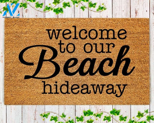 Welcome To Our Beach Hideaway Doormat Housewarming Gift Family Welcome Mat Gift For Friend Family