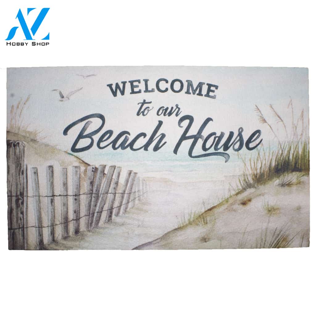 Welcome To Our Beach House Doormat Welcome Mat Housewarming Gift Home Decor Funny Doormat Best Gift Idea For Beach Lovers