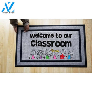 Welcome To Our Classroom Doormat Welcome Mat Housewarming Gift Home Decor Funny Doormat Gift Idea For Classroom Back To School Gift