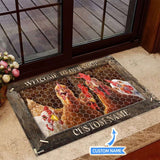 Welcome To Our Coopchicken Personalized Custom Name Doormat Welcome Mat