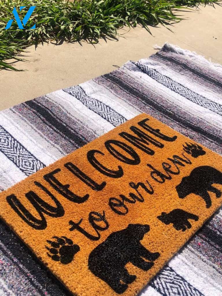Welcome to Our Den Doormat | Family Name Doormat | Housewarming Gift | Closing Gift | New Home Gift | Home Decor