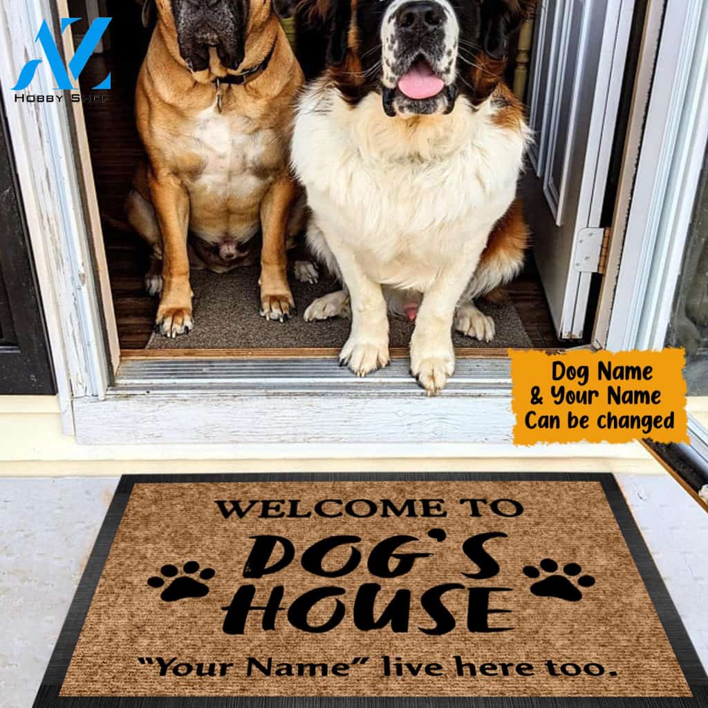 Welcome To Our Dog House Personalized Doormat | Welcome Mat | House Warming Gift