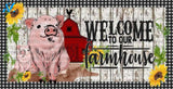 Welcome to our Farmhouse Pig Door Mat Design, Spring Design, Farmhouse Design, Sublimation Design, Printable Art, Sublimation Download