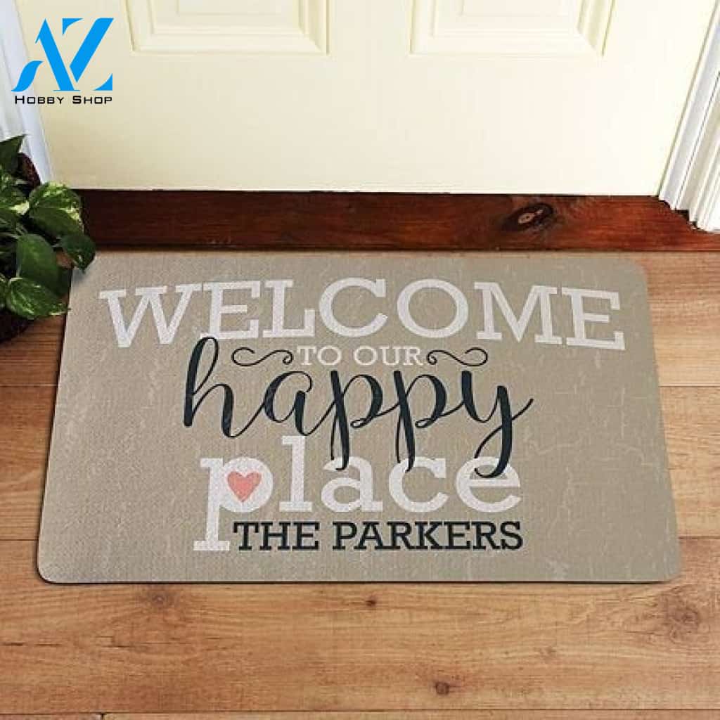 Welcome To Our Happy Place CLP1110130D Doormat