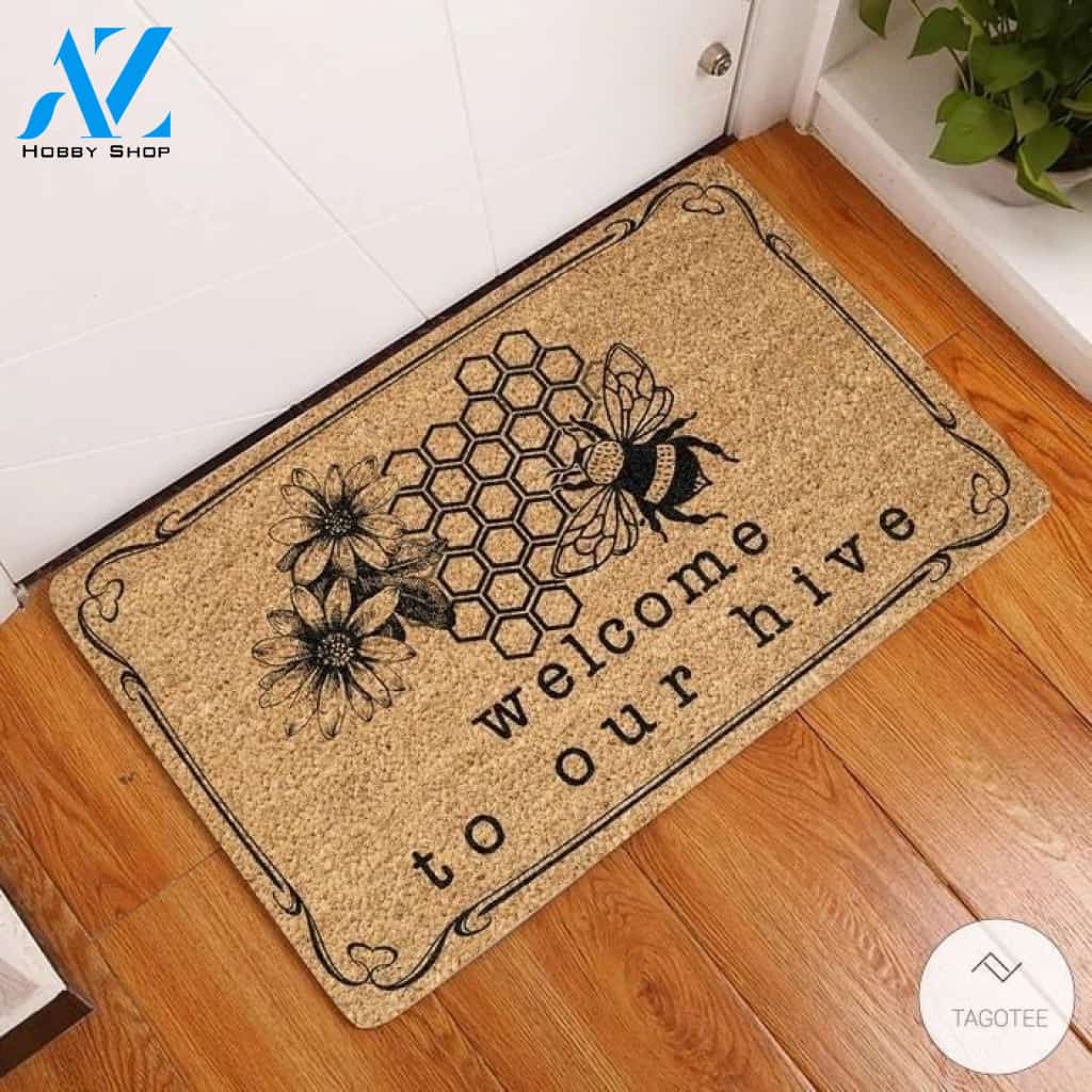 Welcome To Our Hive – Bee Doormat