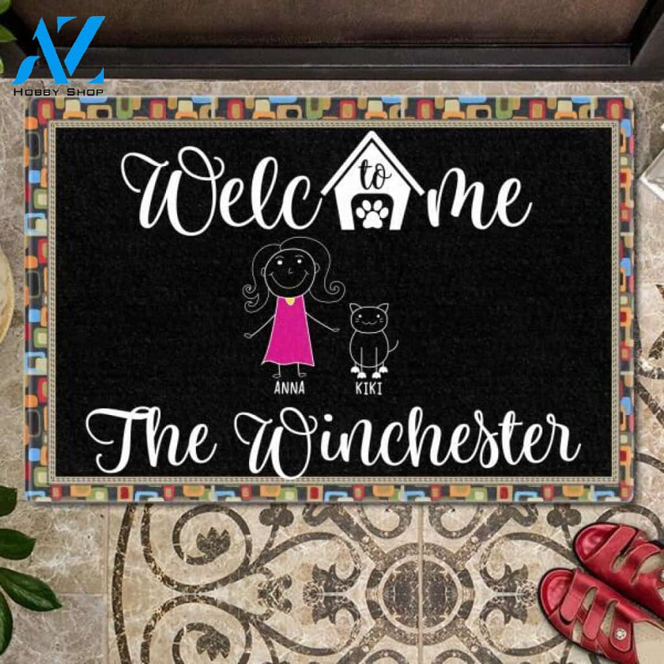 Welcome To Our Home DM1 Customized Doormat | Welcome Mat | House Warming Gift