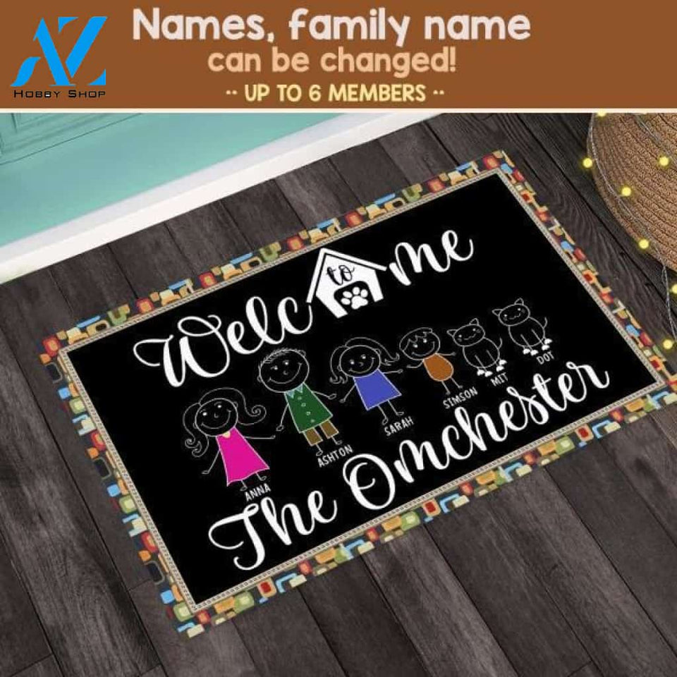 Welcome To Our Home DM1 Customized Doormat | Welcome Mat | House Warming Gift