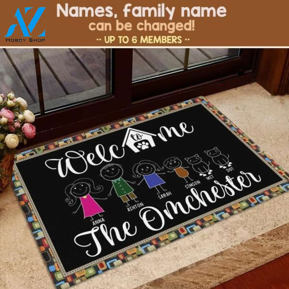 Welcome To Our Home DM1 Customized Doormat | Welcome Mat | House Warming Gift