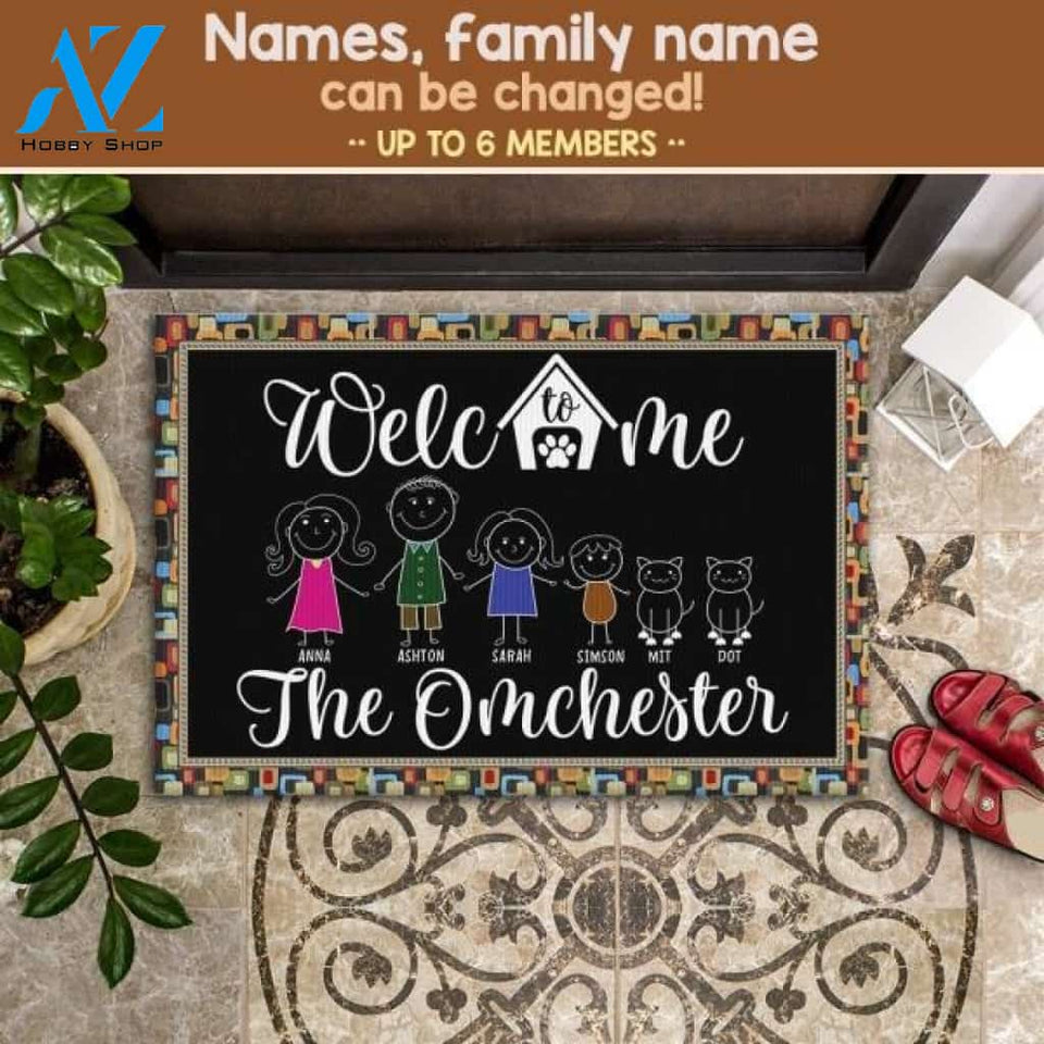 Welcome To Our Home DM1 Customized Doormat | Welcome Mat | House Warming Gift