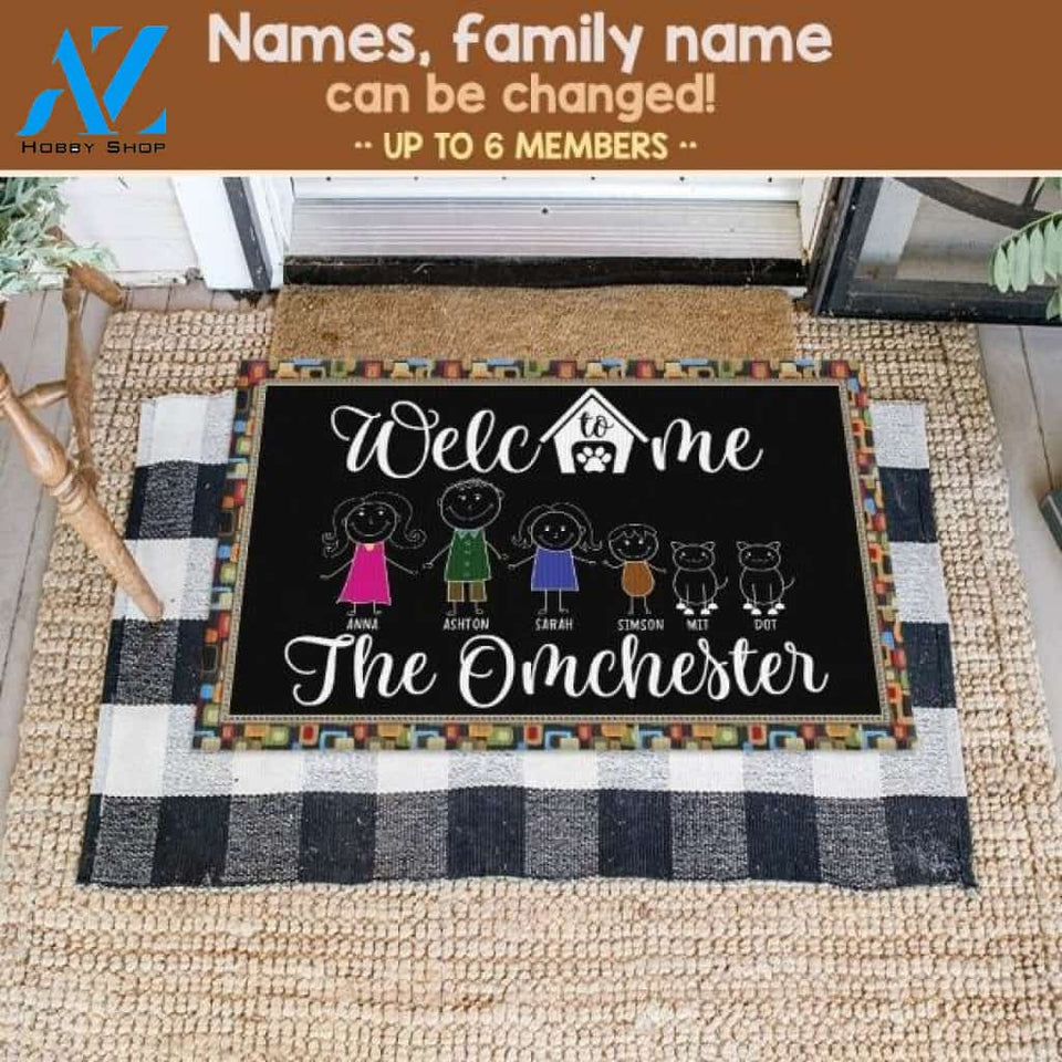 Welcome To Our Home DM1 Customized Doormat | Welcome Mat | House Warming Gift