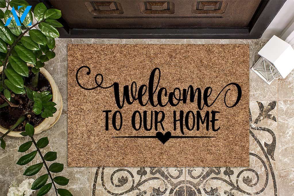 Welcome to Our Home Doormat | Welcome Mat | House Warming Gift