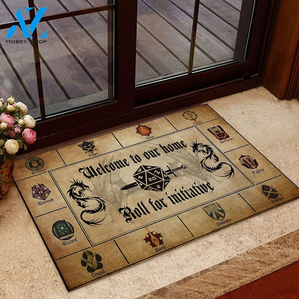 Welcome to our home Tabletop Role-playing Game (RPG) Doormat | Welcome Mat | House Warming Gift