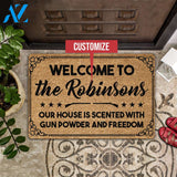 Welcome To Our House Personalized Coir Pattern All Over Printing Doormat | Welcome Mat | House Warming Gift