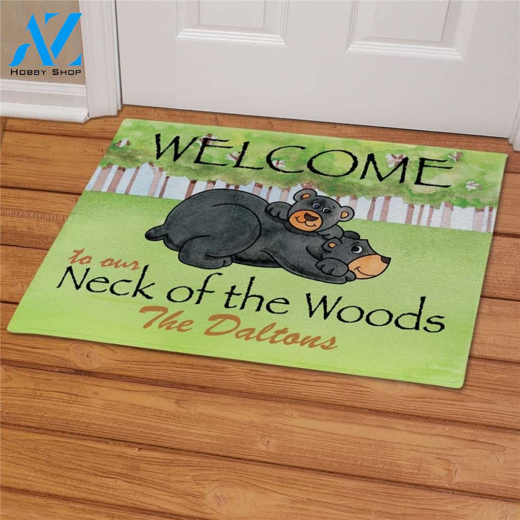 Wozoro Doormat Personalized Welcome To Our Neck Of The Woods Beers