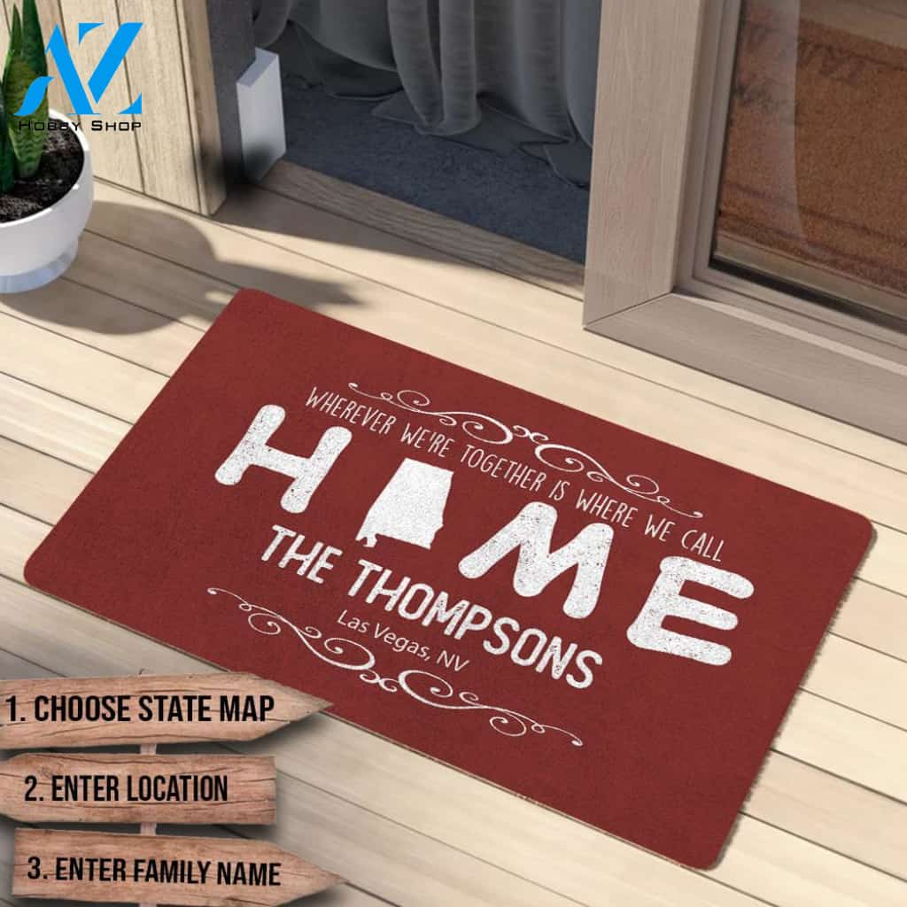 Welcome To Our Nest Personalized Doormat AP02