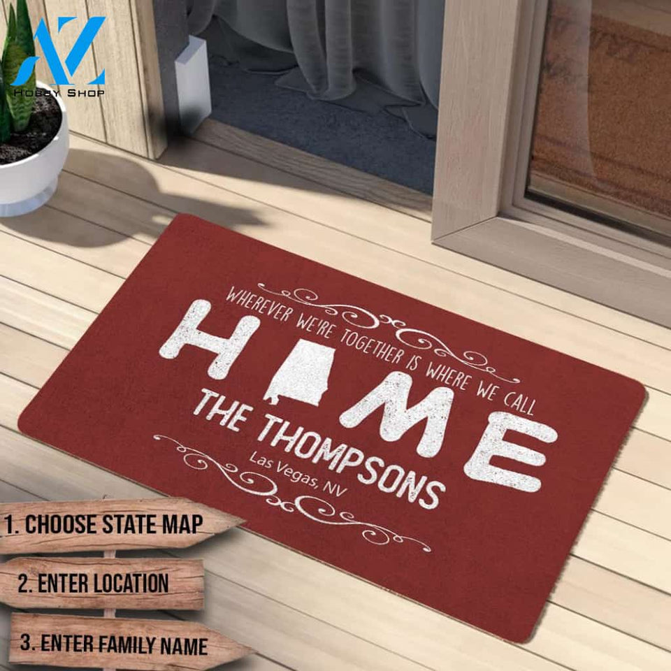 Welcome To Our Nest Personalized Doormat AP02