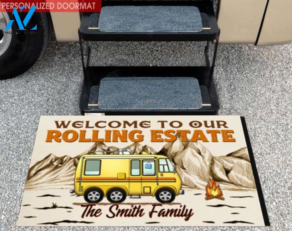 Welcome To Our Rolling Estate - Personalized Doormat