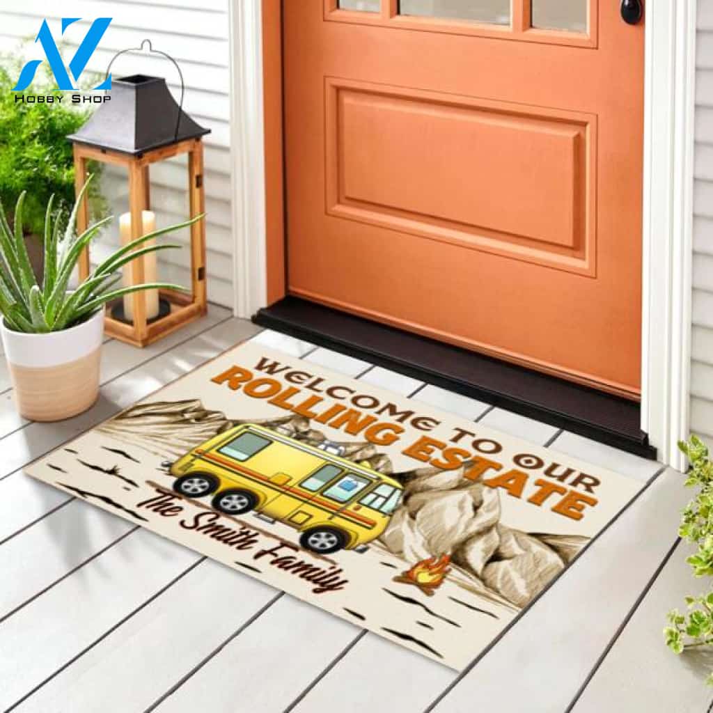 Welcome To Our Rolling Estate - Personalized Doormat