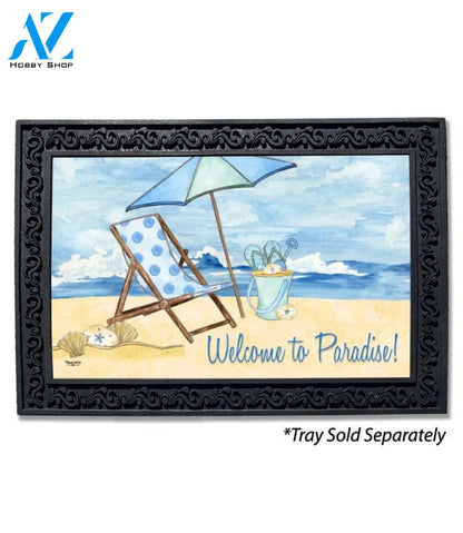 Welcome to Paradise Doormat - 18" x 30"