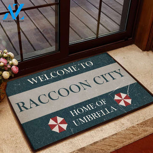 Welcome To Raccoon City All Over Printing Doormat | Welcome Mat | House Warming Gift